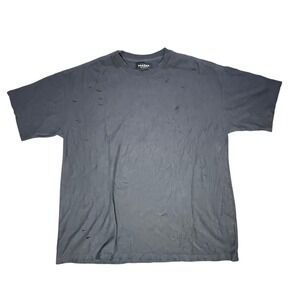 Grunge PacSun Los Angeles Distressed Boxy Fit Black T-Shirt Mens Size M‎